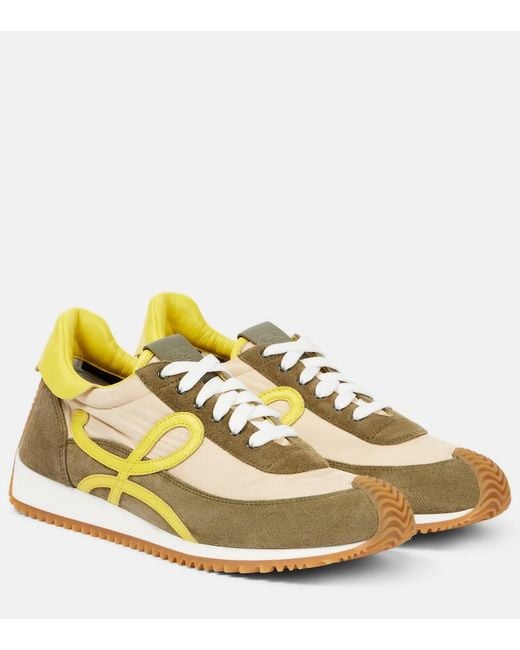 Baskets Flow Runner 2.0 En Daim Loewe en coloris Metallic