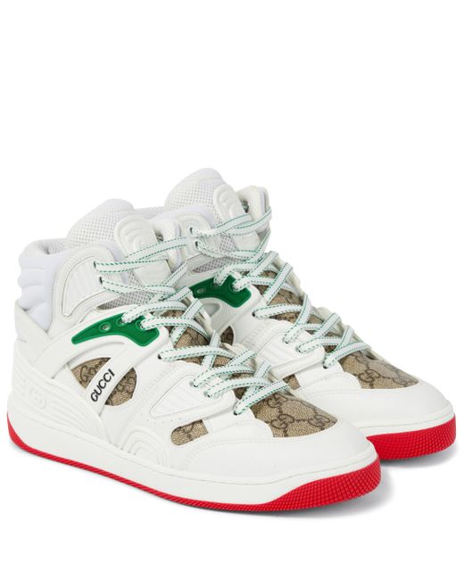 Gucci Basket Canvas Sneakers - Lyst