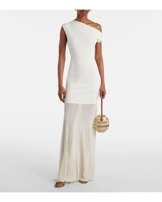 Sir White One-Shoulder Maxi Dress