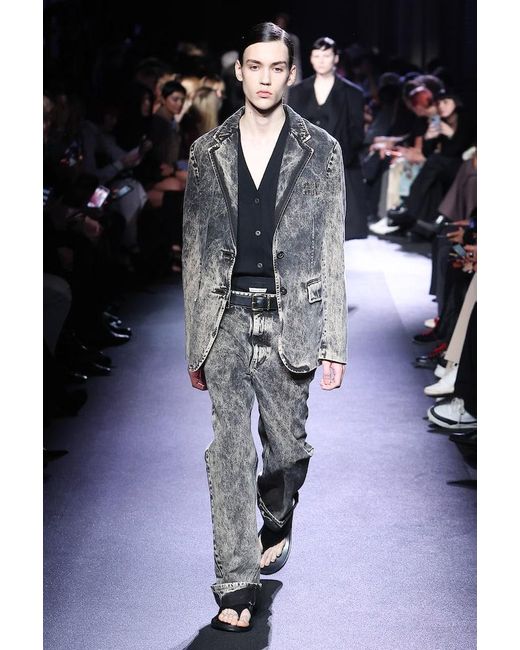 Miu Miu Gray Low-Rise Straight Jeans