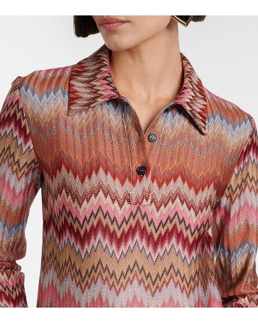 Missoni Red Zigzag Minidress