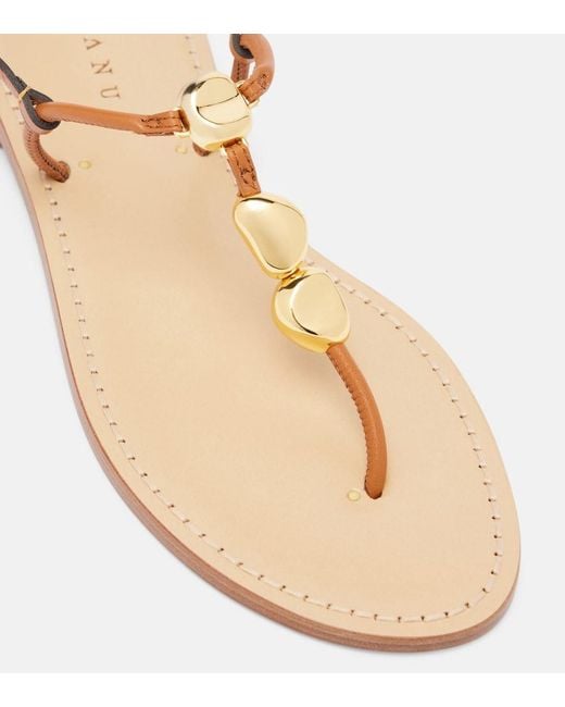 Amanu Brown Nairobi Leather Sandals