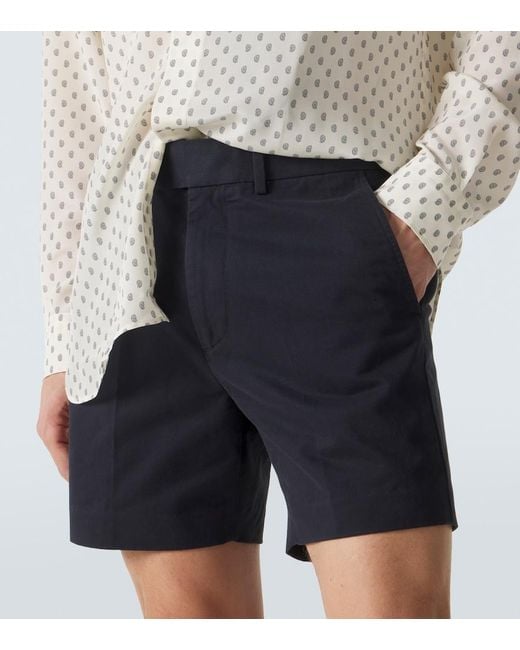 Tom Ford Blue Cotton Shorts for men