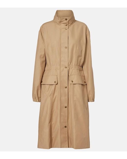 Moncler Natural Rhododendron Technical Cotton-Blend Parka