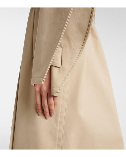 Alaïa Natural Split Sleeve Belted Trench Coat