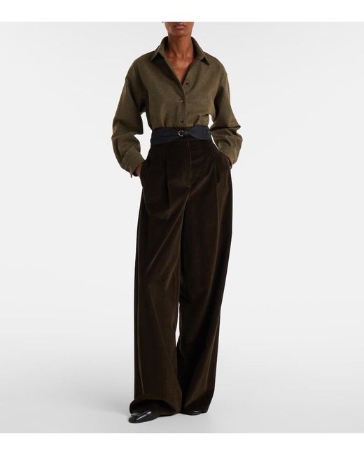 Max Mara Green Benares Wool Shirt