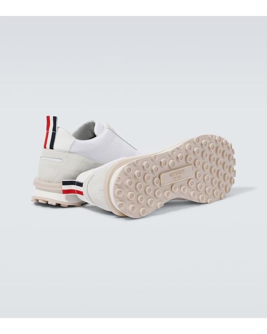Sneakers con pelle di Thom Browne in White da Uomo