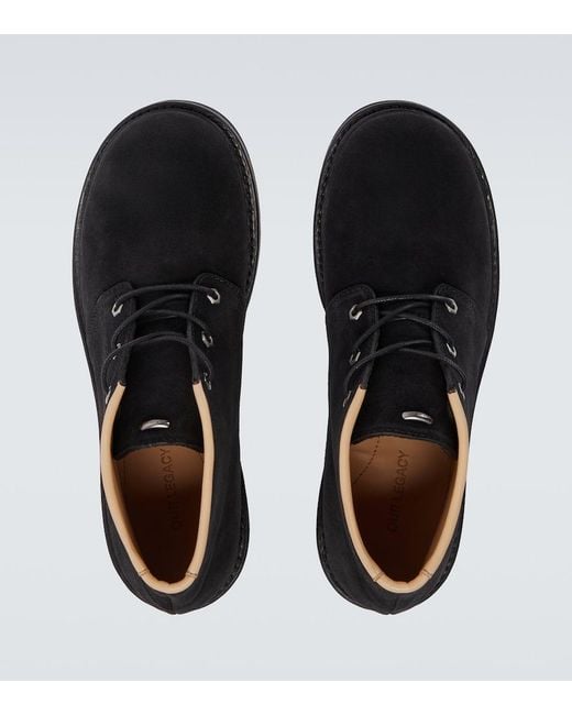 Our Legacy Black Chukka Suede Boots for men