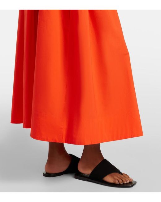 Proenza Schouler Orange Label Michelyn Cotton-Blend Maxi Dress
