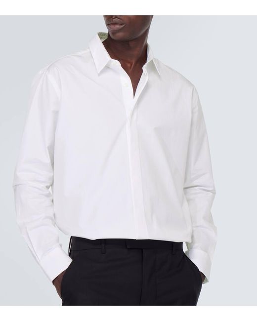 AMI Hemd aus Baumwollpopeline in White für Herren