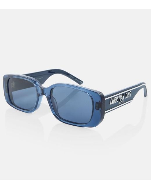 Dior Blue Wildior S2U Rectangular Sunglasses
