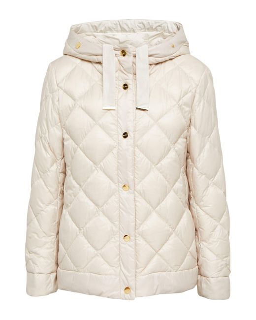 Max Mara The Cube Risoft Reversible Down Jacket in Natural | Lyst Australia