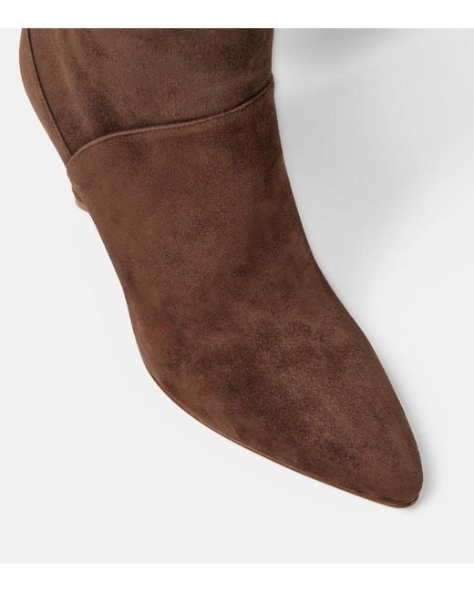 Gabriela Hearst Brown Hana Leather Over-The-Knee Boots