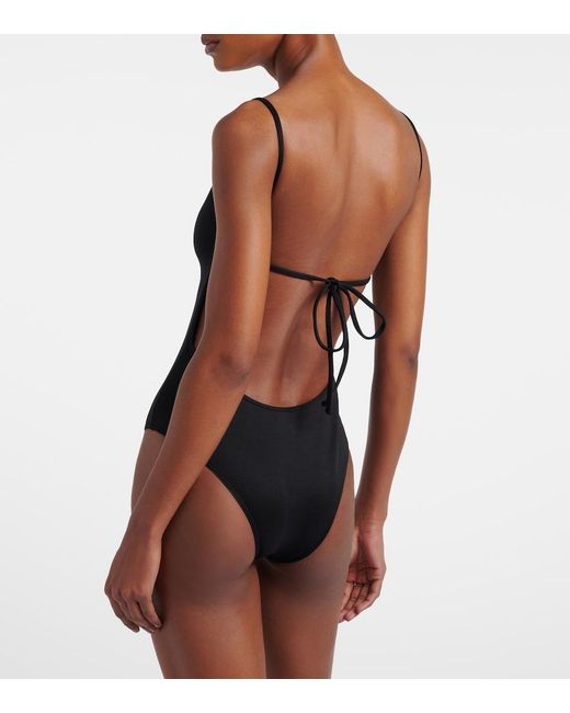 Prada Black Logo Swimsuit