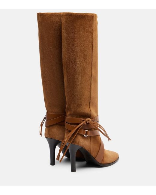 Isabel Marant Brown Stiefel Alanui 90 Aus Veloursleder