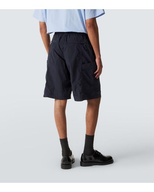 Comme des Garçons Blue Belted Cargo Shorts for men
