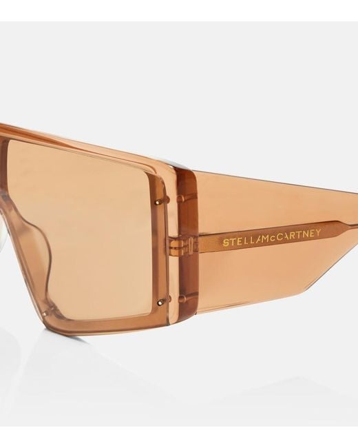 Stella McCartney Natural Runway Flat-Top Sunglasses