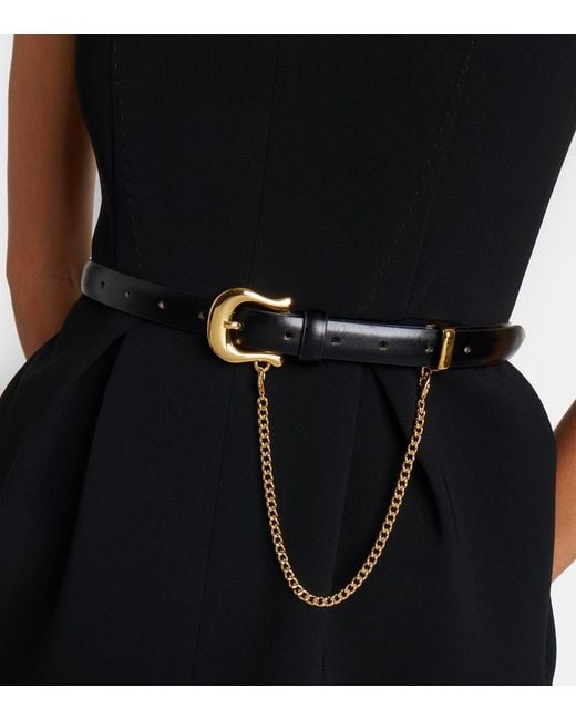 DEHANCHE Black Luzia Leather Belt