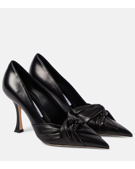 Jimmy Choo Black Pumps Hedera aus Leder