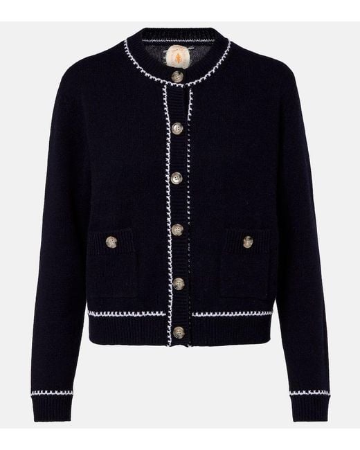 Cardigan De Lana Y Cachemir Jardin Des Orangers de color Blue