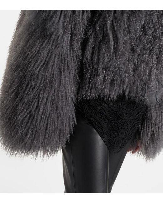 The Attico Black Shearling Jacket