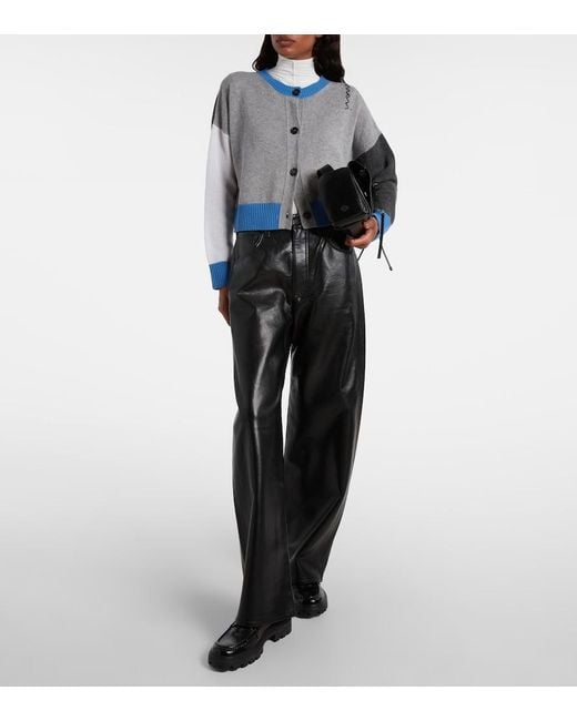 Citizens of Humanity Black Ayla High-Rise Wide-Leg Pants