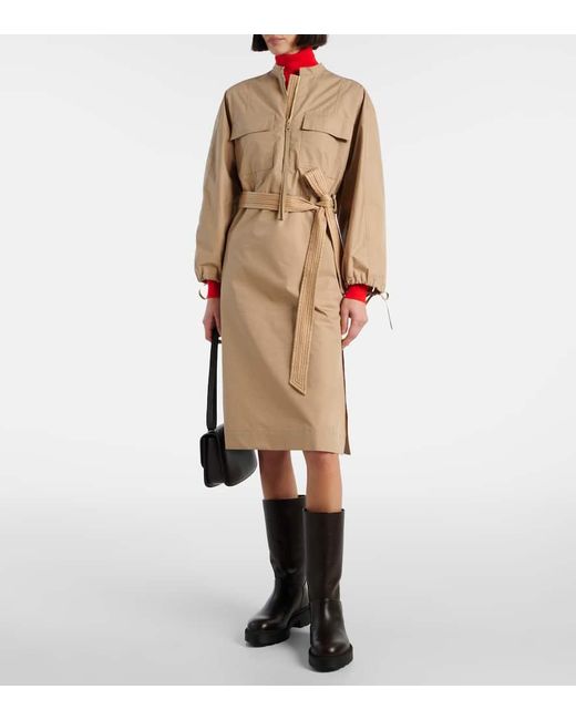 Abito Midi di Moncler in Natural