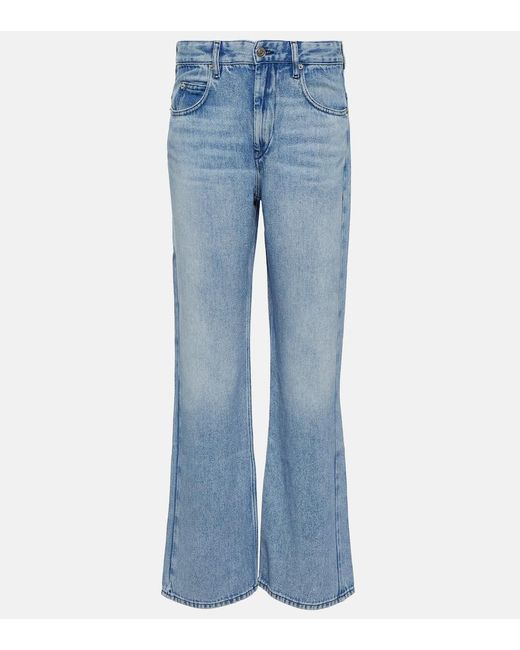 Isabel Marant Blue Belvira Straight Jeans