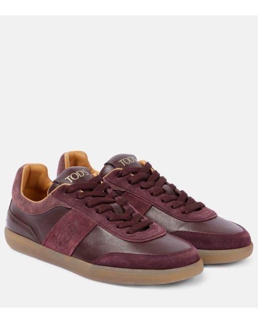 Tod's Brown Tabs Suede Sneakers
