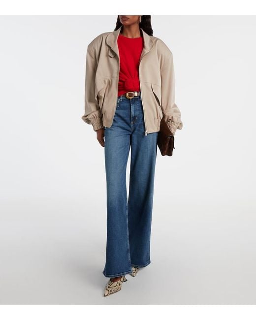 Citizens of Humanity Blue Issy High-Rise Wide-Leg Jeans