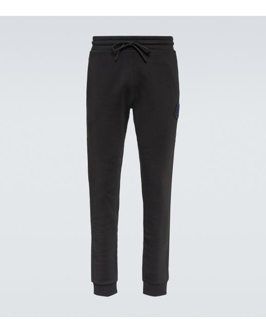 Moncler Black Cotton Jersey Sweatpants for men