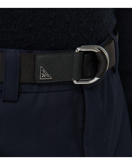 Prada Black Re-Nylon Belt for men