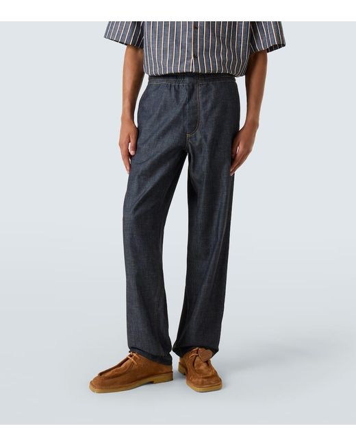 Jeans Regular A Vita Media di Bottega Veneta in Blue da Uomo