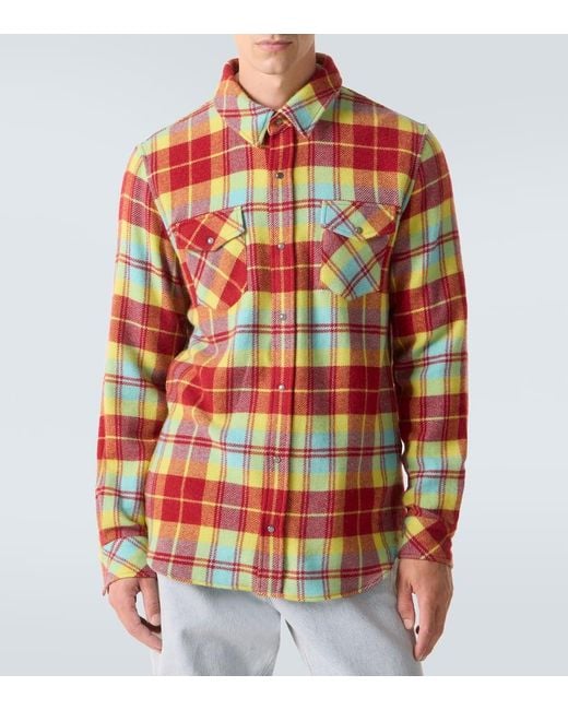 God's True Cashmere Hemd Aus Kaschmir Mit Labradorit in Red für Herren
