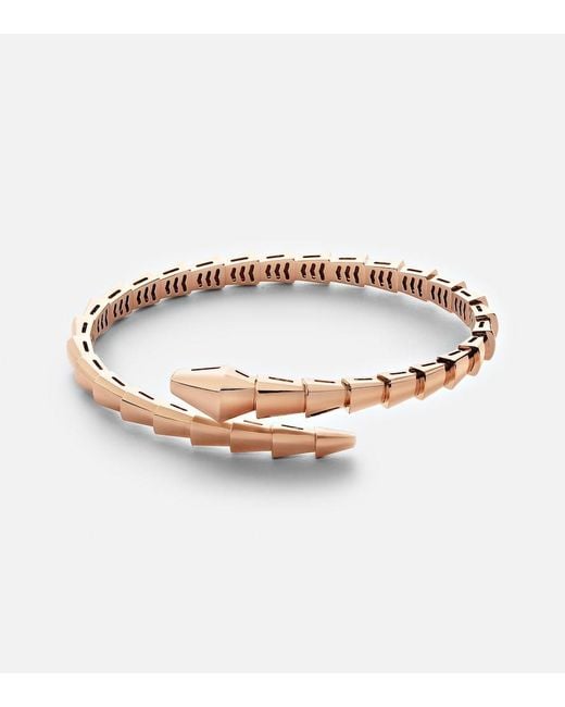BVLGARI White Serpenti Viper 18Kt Rose Bracelet