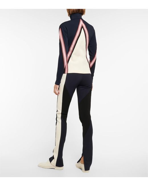 Victoria Beckham Blue Chevron Track Top