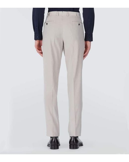 Traje Trevi De Pana De Algodon Y Cachemir Brioni de hombre de color White