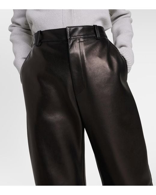 Pantaloni A Gamba Larga di Bottega Veneta in Gray