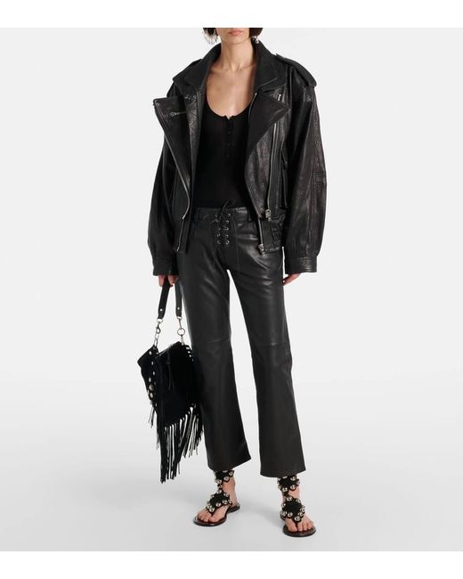 Pantaloni Regular Vanel di Isabel Marant in Blue