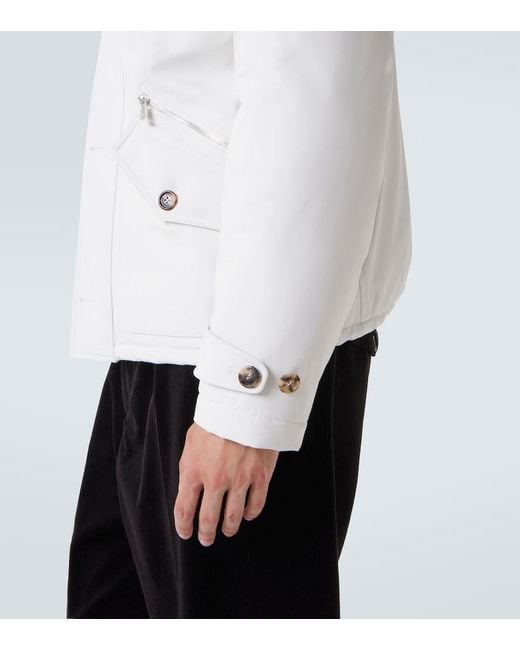 Brunello Cucinelli White Shearling-Lined Jacket for men