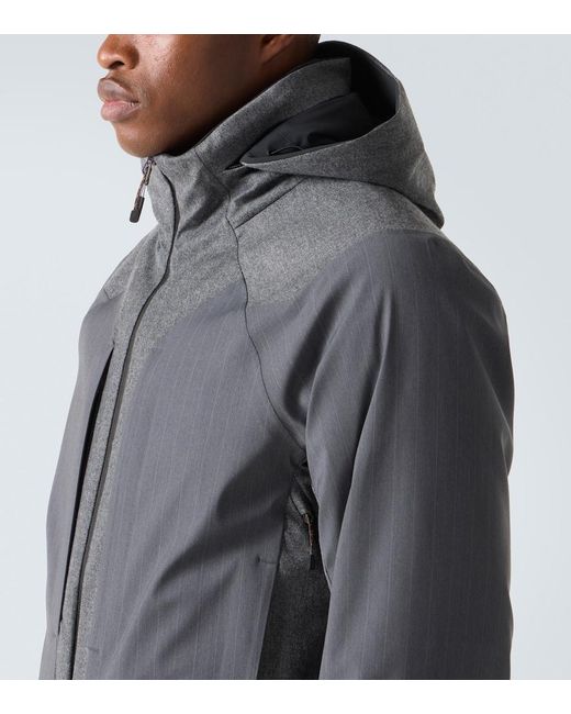 Sease Gray Trace 2.0 Pinstripe Down Jacket for men