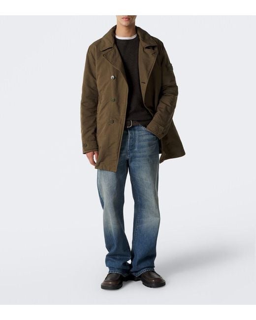 Stone Island Green Ghost Peacoat for men