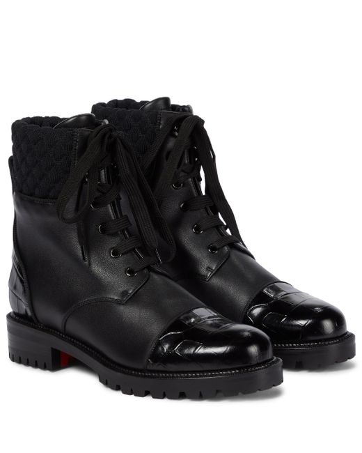 louboutin combat boots