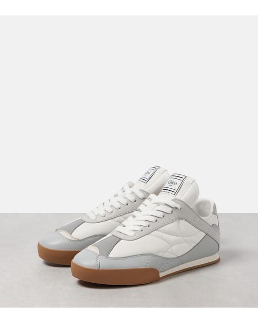Baskets Kick En Cuir Chloé en coloris White