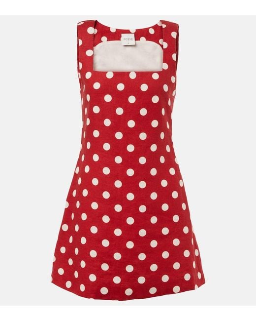 Posse Red Minikleid Alice Aus Leinen