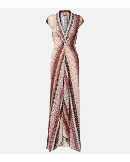 Missoni Multicolor Lame Maxi Dress