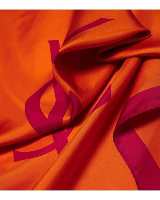 Sciarpa Cassandre di Saint Laurent in Orange