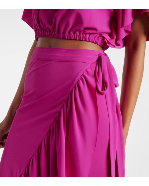 Eres Pink Julia Jersey Maxi Skirt