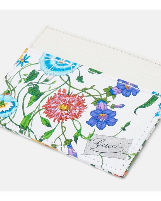 Gucci Blue Canvas Card Holder