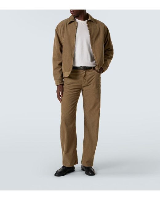 The Row Natural Rossen Cotton Corduroy Straight Pants for men